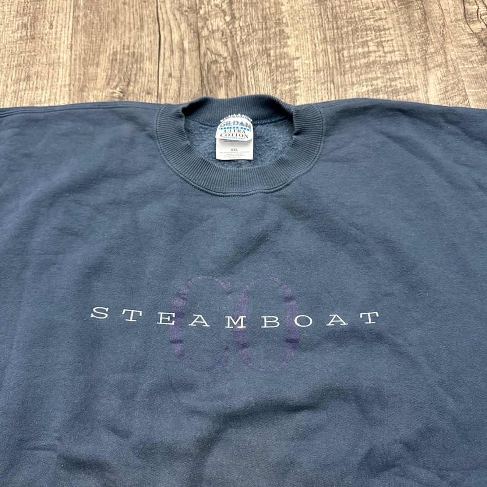 Vintage 90s Y2K Steamboat Colorado Destination Baggy Crewneck Sweatshirt - Picture 6 of 6